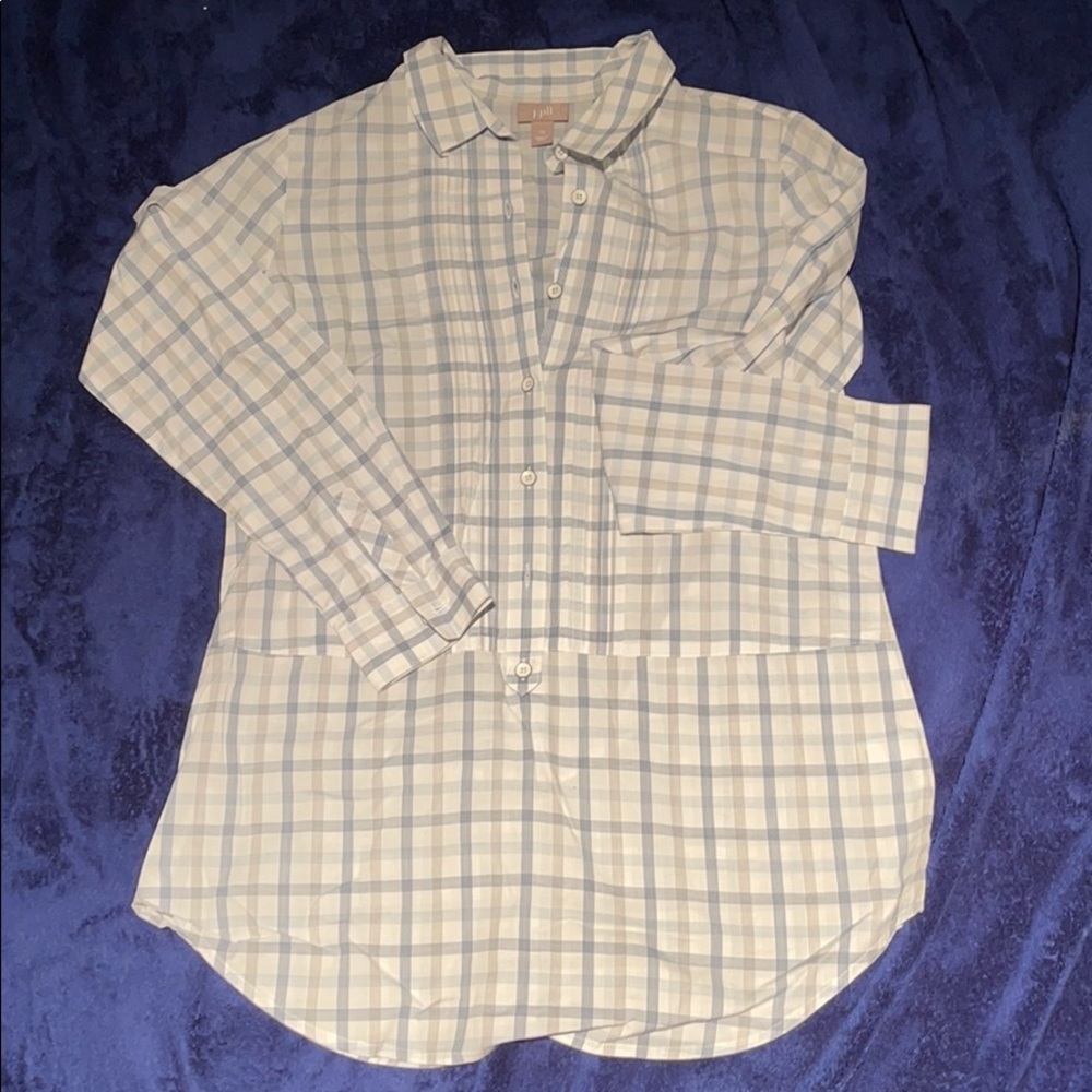 Button (half way) tunic blouse